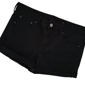 AEO || Size 14 Black Midi Next Level Stretch Shorts